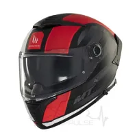 Мотошолом MT Thunder 4 Treads B5 Black/Red M